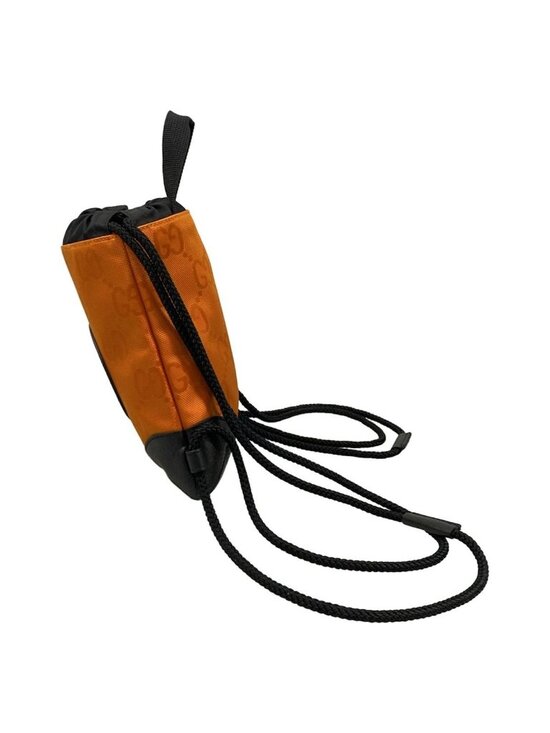 Gucci Backpack Off the Grit Orange Black Leather main image 4